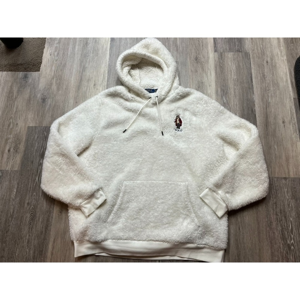 Polo Ralph Lauren Polo Bear Fleece Pullover Hoodie Hooded Sweatshirt XXL